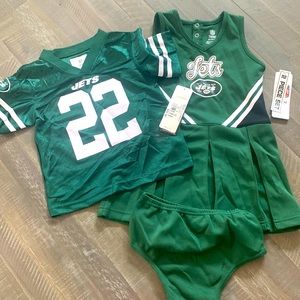 NY Jets Kids Player and Cheerleader